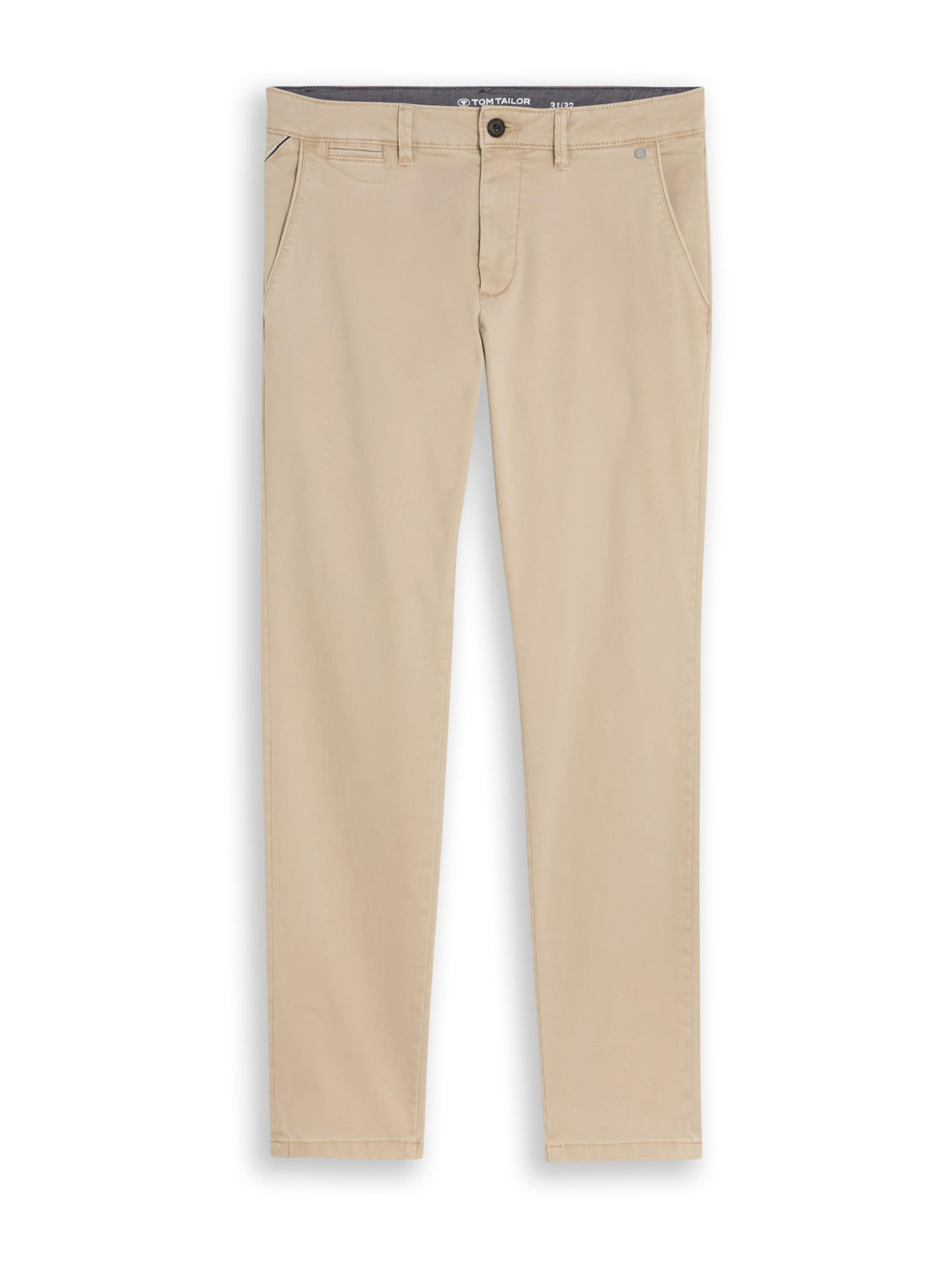 Slimfit Pantaloni eleganți 'SIMON' de la TOM TAILOR pe bej: față
