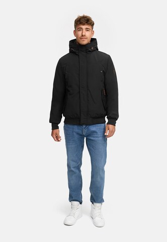INDICODE JEANS Winterjas 'Albanos ' in Zwart