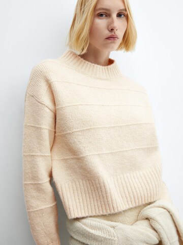 MANGO Pullover 'Osito' in Beige