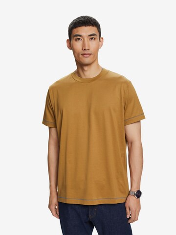 T-Shirt ESPRIT en marron : devant