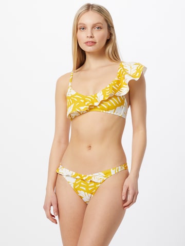 T-shirt Top per bikini di watercult in giallo