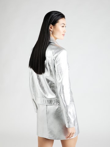 Karl Lagerfeld Prehodna jakna | srebrna barva