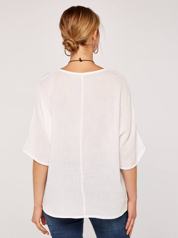 Tunique Apricot en blanc
