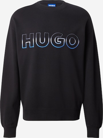 juoda HUGO Megztinis be užsegimo 'Nogocrew': priekis