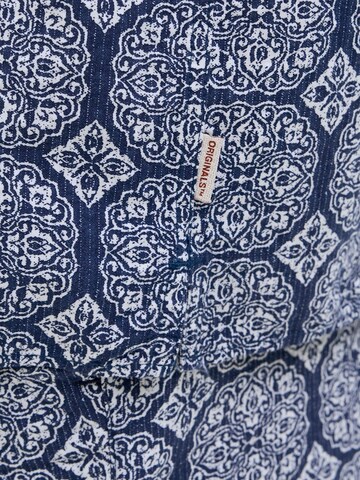 JACK & JONES Comfort fit Button Up Shirt 'JORSeersucker' in Blue