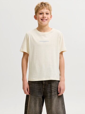 Jack & Jones Junior Koszulka 'JORHYERES' w kolorze biały: przód