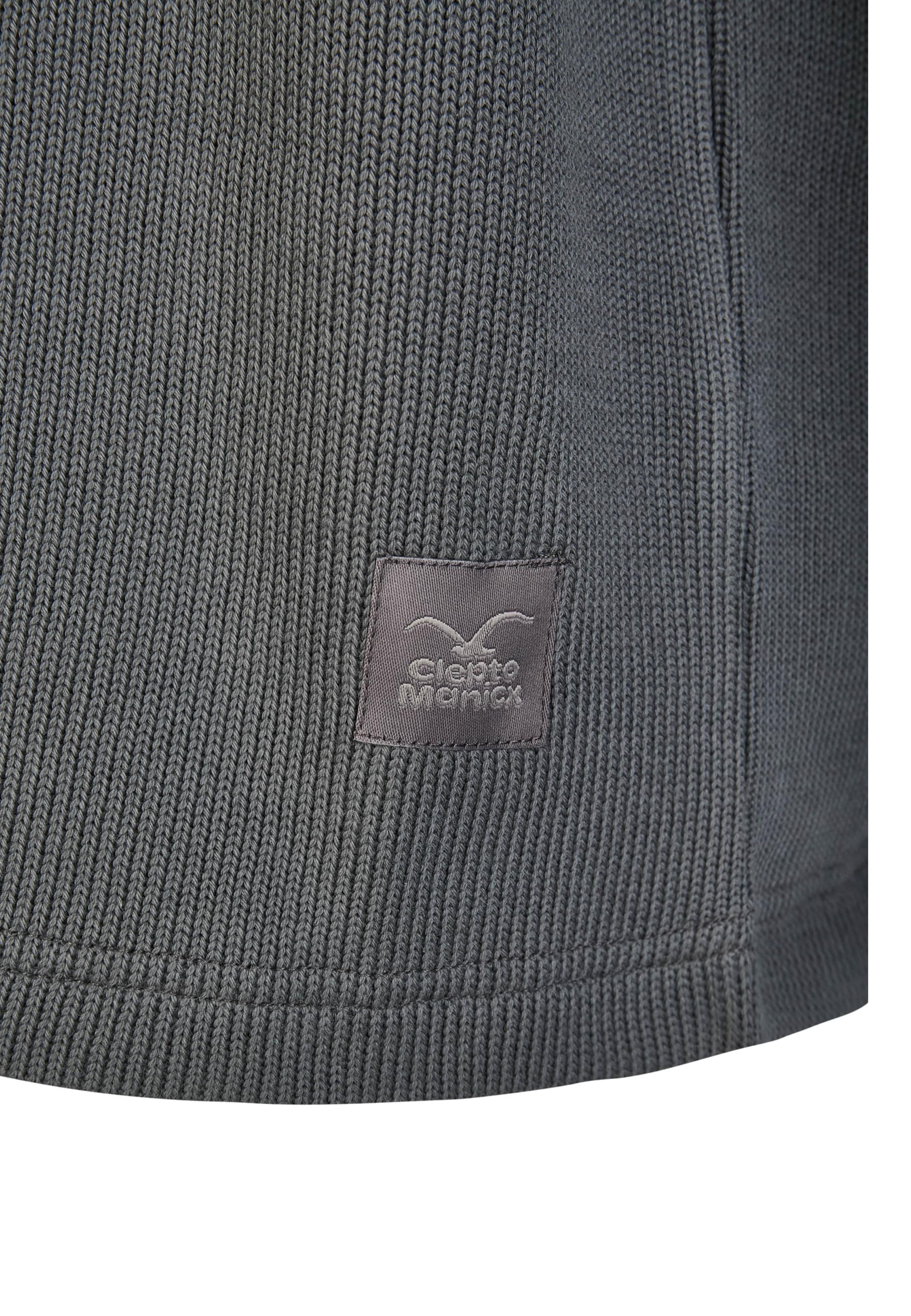 Cleptomanicx Pullover 'Double' in Grau