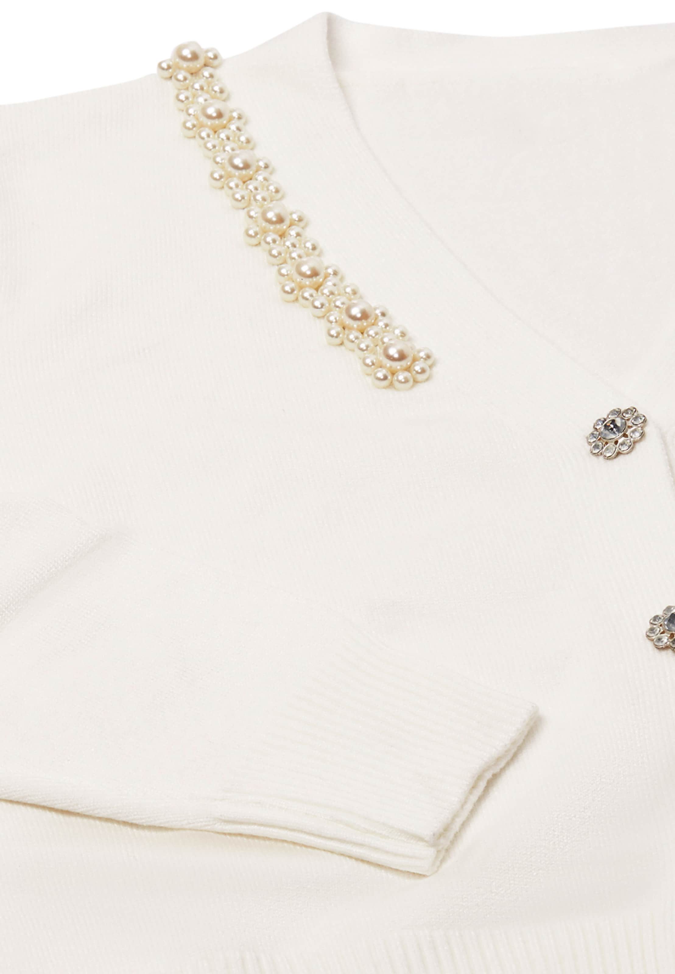 ZITHA Strickjacke in Weiß