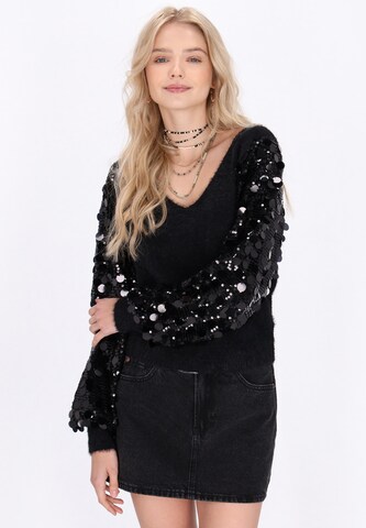 IZIA - Pullover em preto: frente