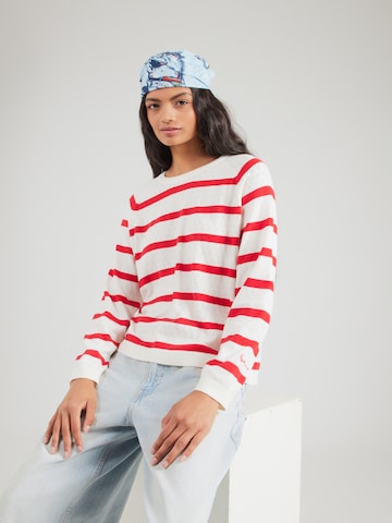 Pepe Jeans Svetr – bílá: přední strana