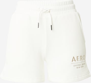 Regular Pantalon AÉROPOSTALE en blanc : devant