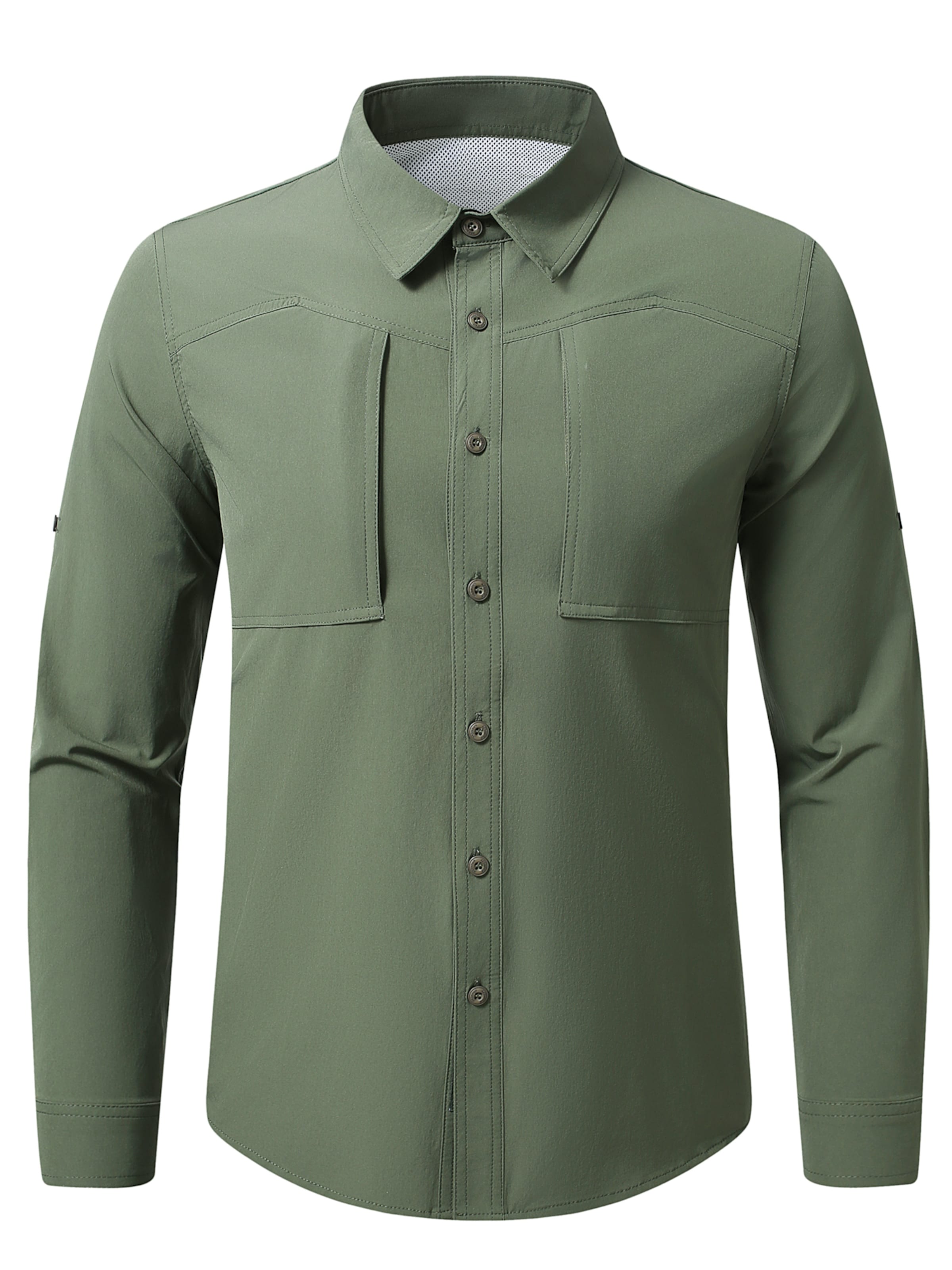 YOUTHUP Button Up Shirt 'Weitenwende' in XS in Dark green, Item view