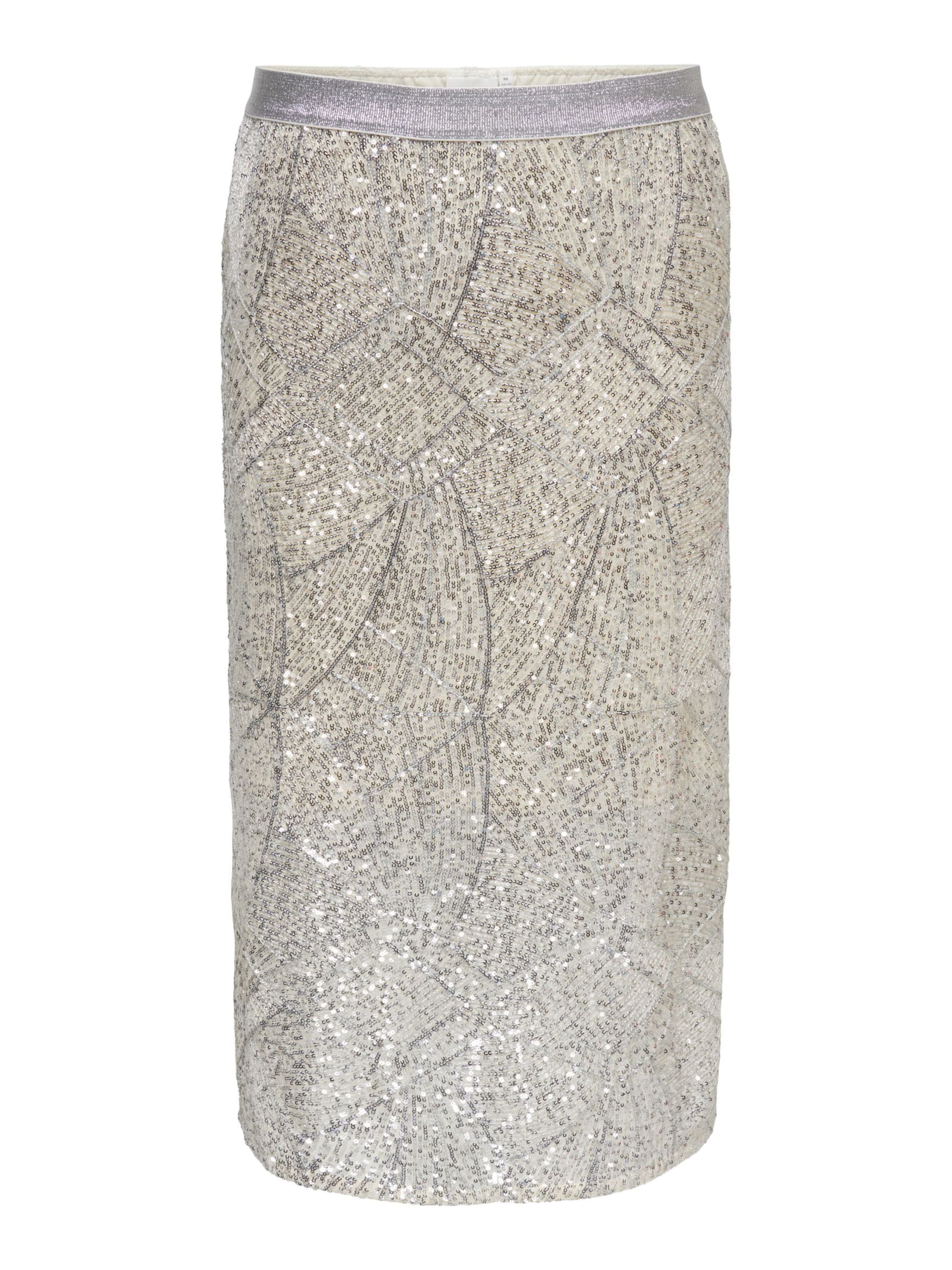 ONLY Carmakoma Rok 'CARMaddison' in Beige: voorkant