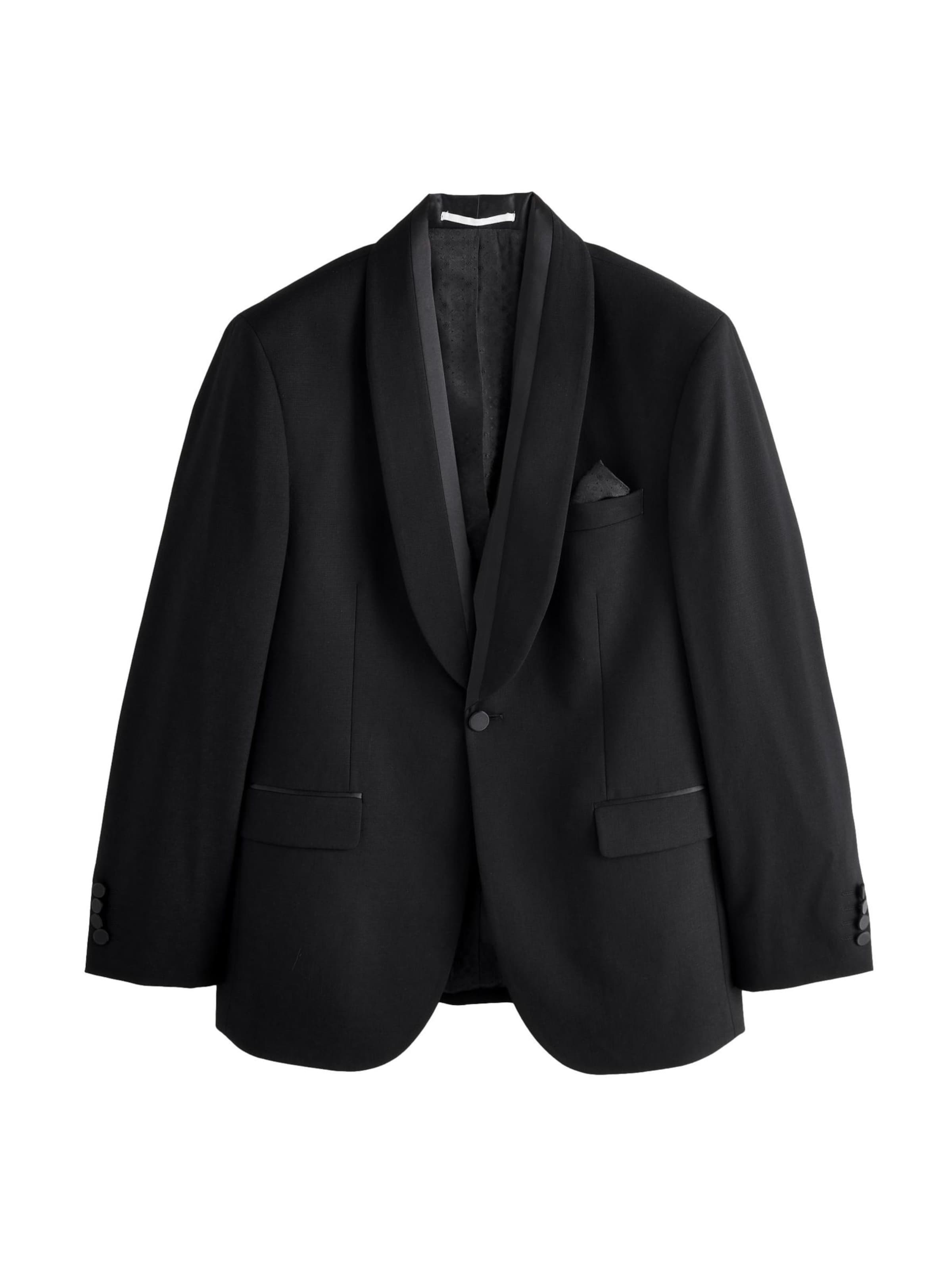 Coupe slim Veste de costume Next en noir : devant