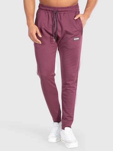 Smilodox Tapered Broek 'Suit Pro' in Lila: voorkant