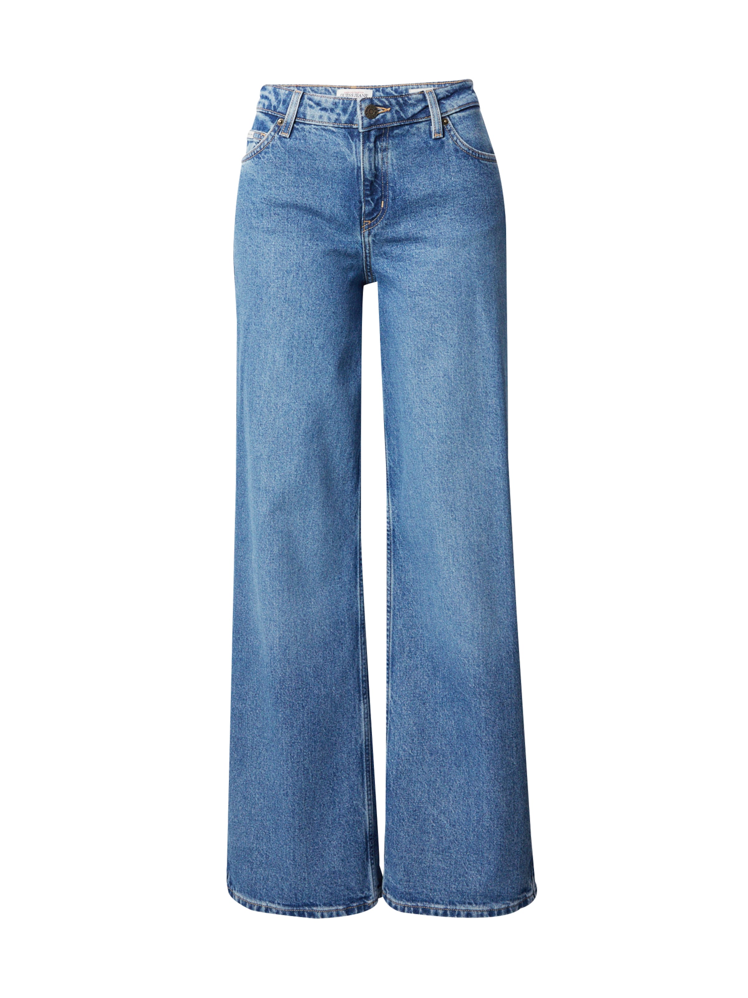 Wide leg Jeans 'G11' de la GUESS JEANS pe albastru: față