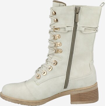 MUSTANG Lace-Up Boots in White