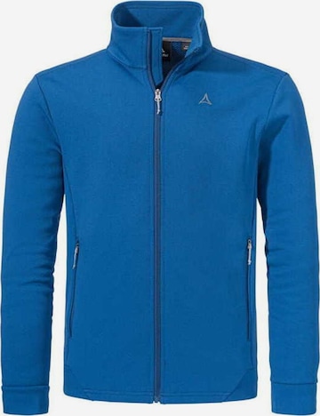 Schöffel Athletic Fleece Jacket 'Uriezzo' in Blue: front