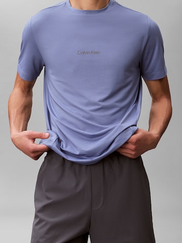 T-Shirt fonctionnel Calvin Klein Sport en bleu