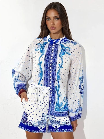 Pantalons de tailleur MSN Collection en bleu