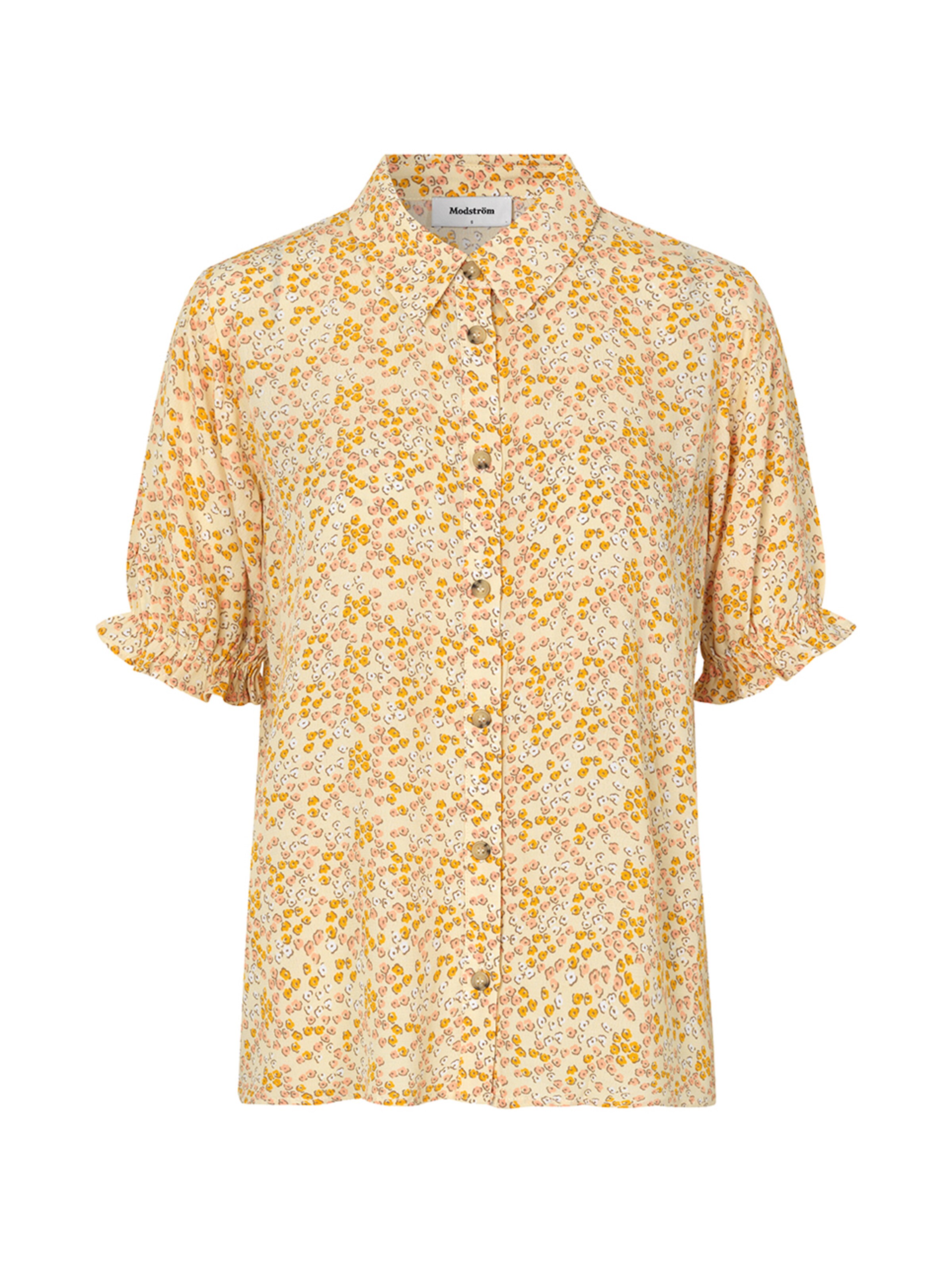 modström Bluse 'Raven' in Gelb: Vorderseite