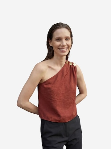 My fashion - Top em vermelho: frente