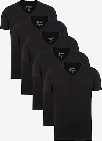 yazubi Shirt 'Mythic V' in Black: front