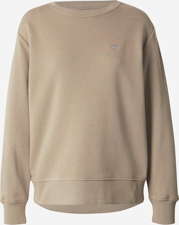 Sweat-shirt GANT en gris : devant