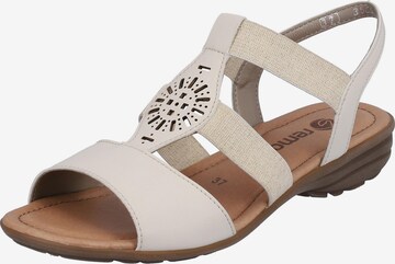 REMONTE Strap Sandals in Beige: front