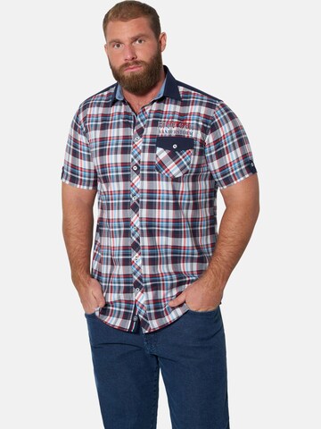 Jan Vanderstorm Comfort Fit Hemd 'Bertil' in Blau: Vorderseite