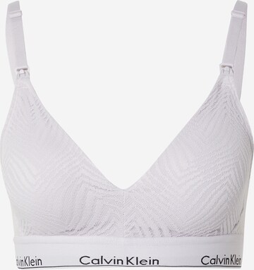 Calvin Klein Underwear Triangle Nursing Bra in Purple: front