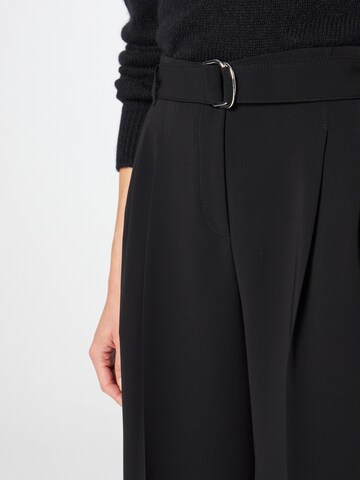 BOSS Wide leg Pleat-front trousers 'Tapiana' in Black