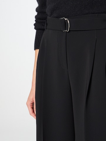 Wide leg Pantaloni con pieghe 'Tapiana' di BOSS Black in nero