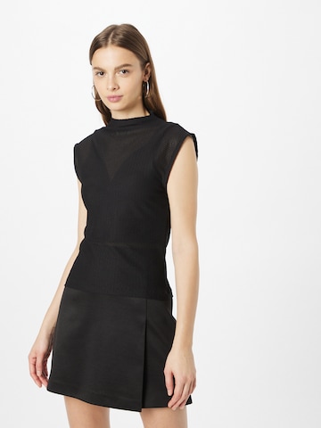 Oval Square Shirt 'Lexi' in Black: front