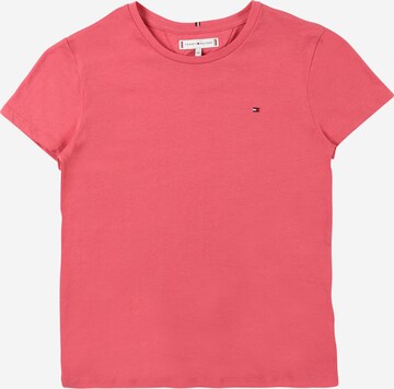 T-Shirt 'Essential' TOMMY HILFIGER en rose : devant