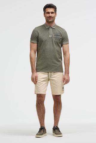 CAMP DAVID Regular Basic Shorts aus Twill mit Elastikbund in Beige