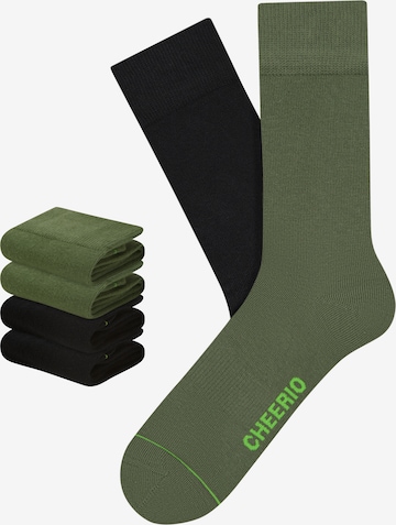 CHEERIO* Sokken 'Best Friend' in Groen: voorkant