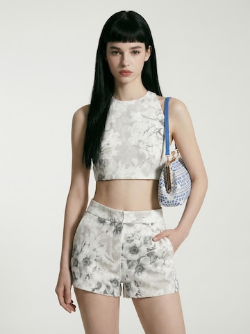 Borsa a mano 'Borsa a mano Kassandra Orlanda Plus - Chiusura fibbia, tessuto jacquard geometrico' di Kassandra in blu
