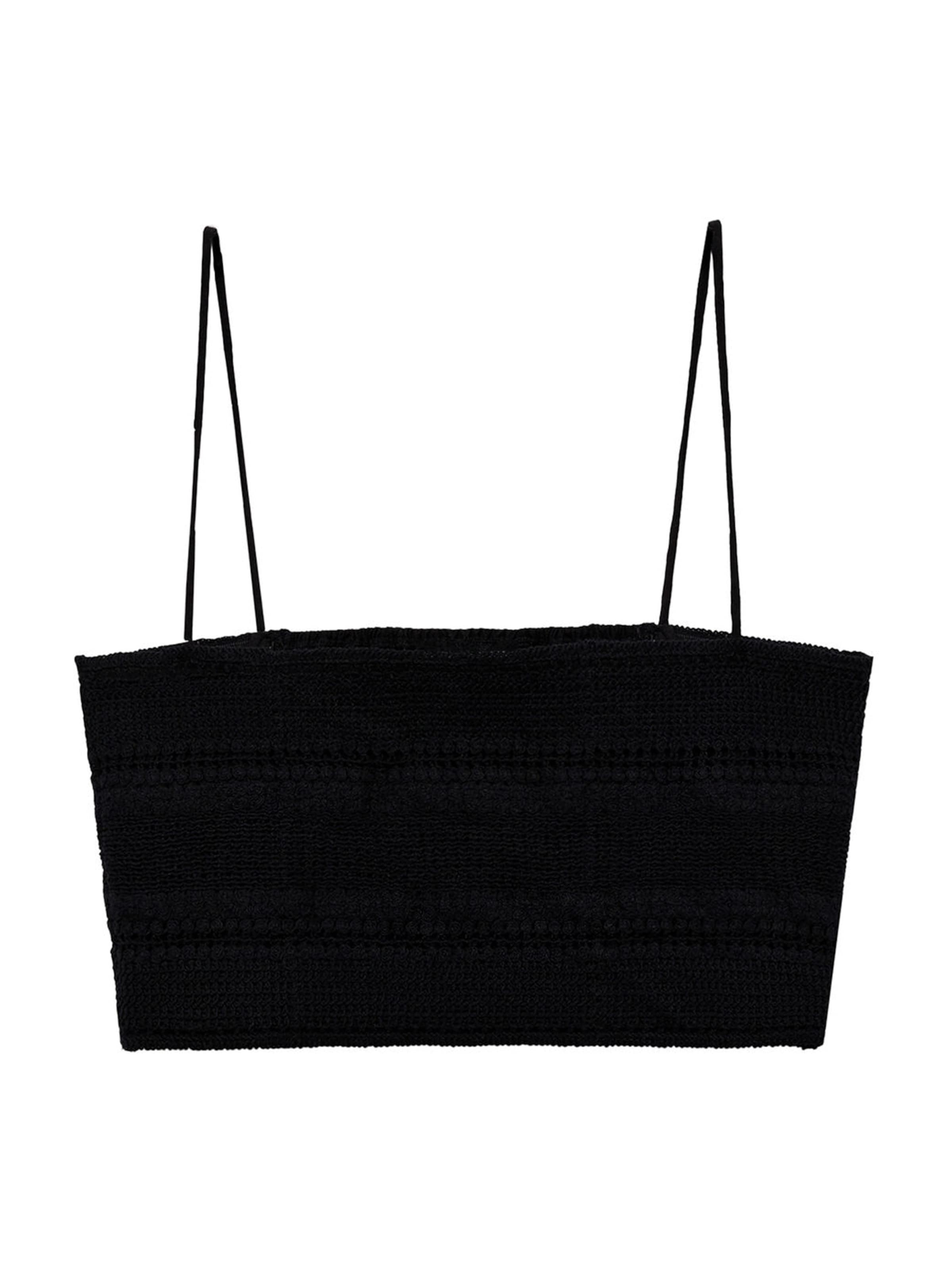 Top 'CHERRY' di MANGO in nero: frontale