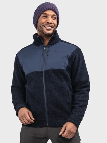 Veste en polaire fonctionnelle 'Urban Fleece Jk Style Canterbury' Schöffel en bleu : devant