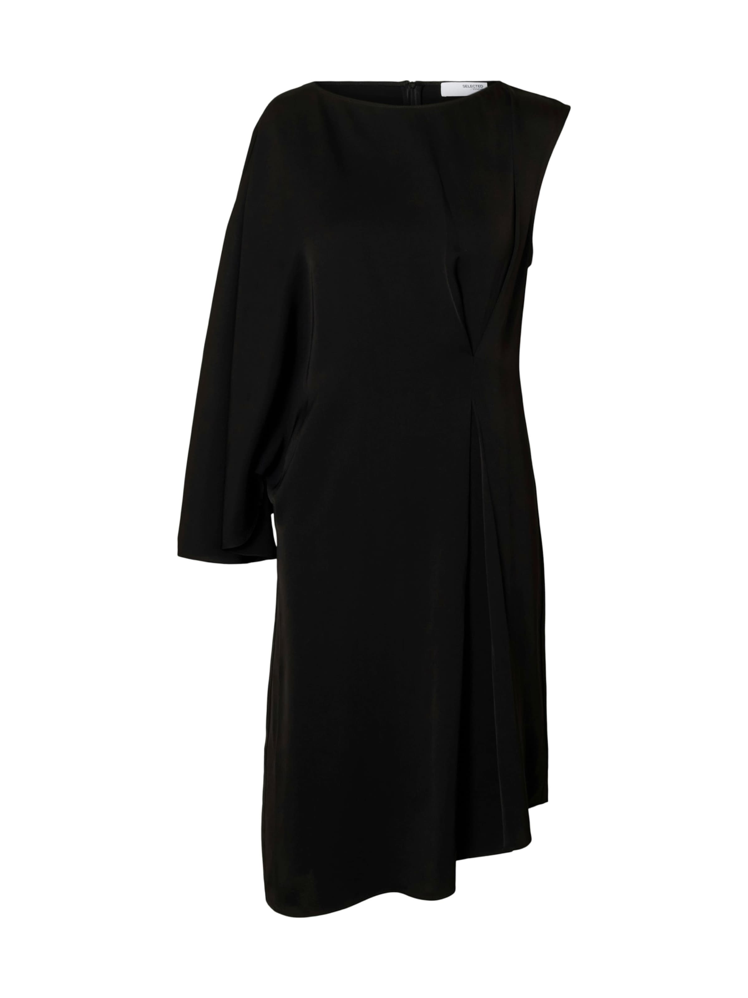 Robe 'SLFLaurina' SELECTED en noir : devant