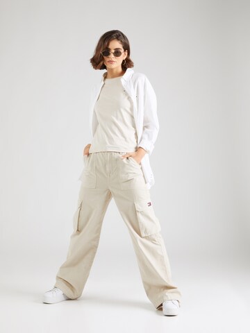 T-shirt Tommy Jeans en beige