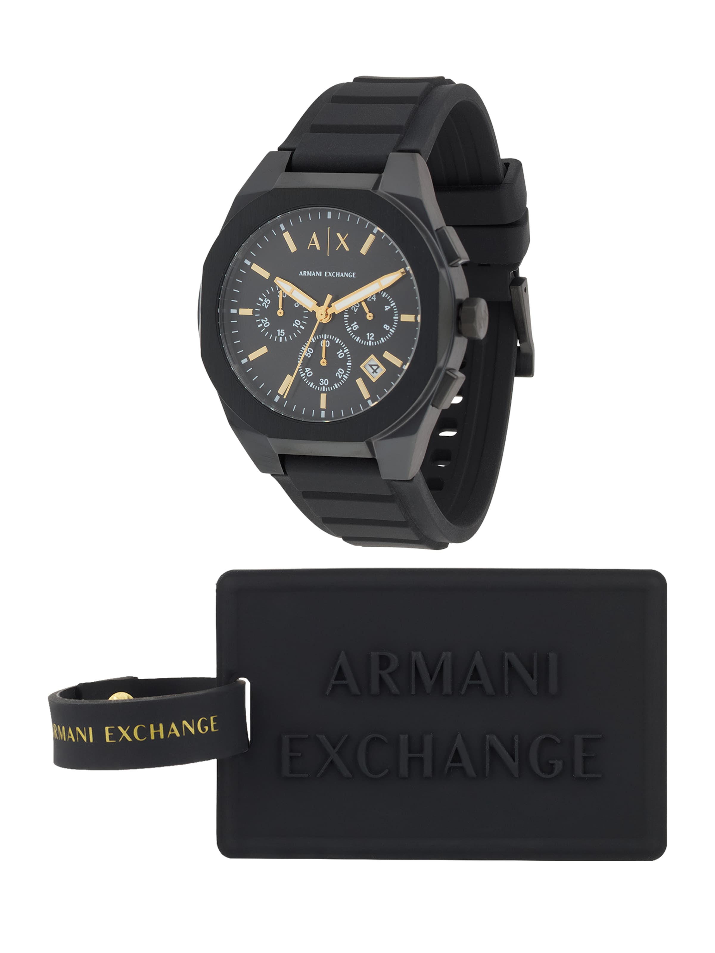 ARMANI EXCHANGE - Reloj analógico en negro: frente
