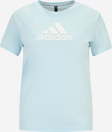 ADIDAS SPORTSWEAR Funkční tričko 'Primeblue Designed 2 Move Logo' – modrá: přední strana