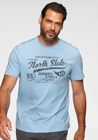 Man's World T-Shirt in Blau: Vorderseite