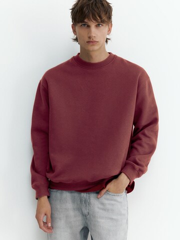 Sweat-shirt Pull&Bear en rouge : devant