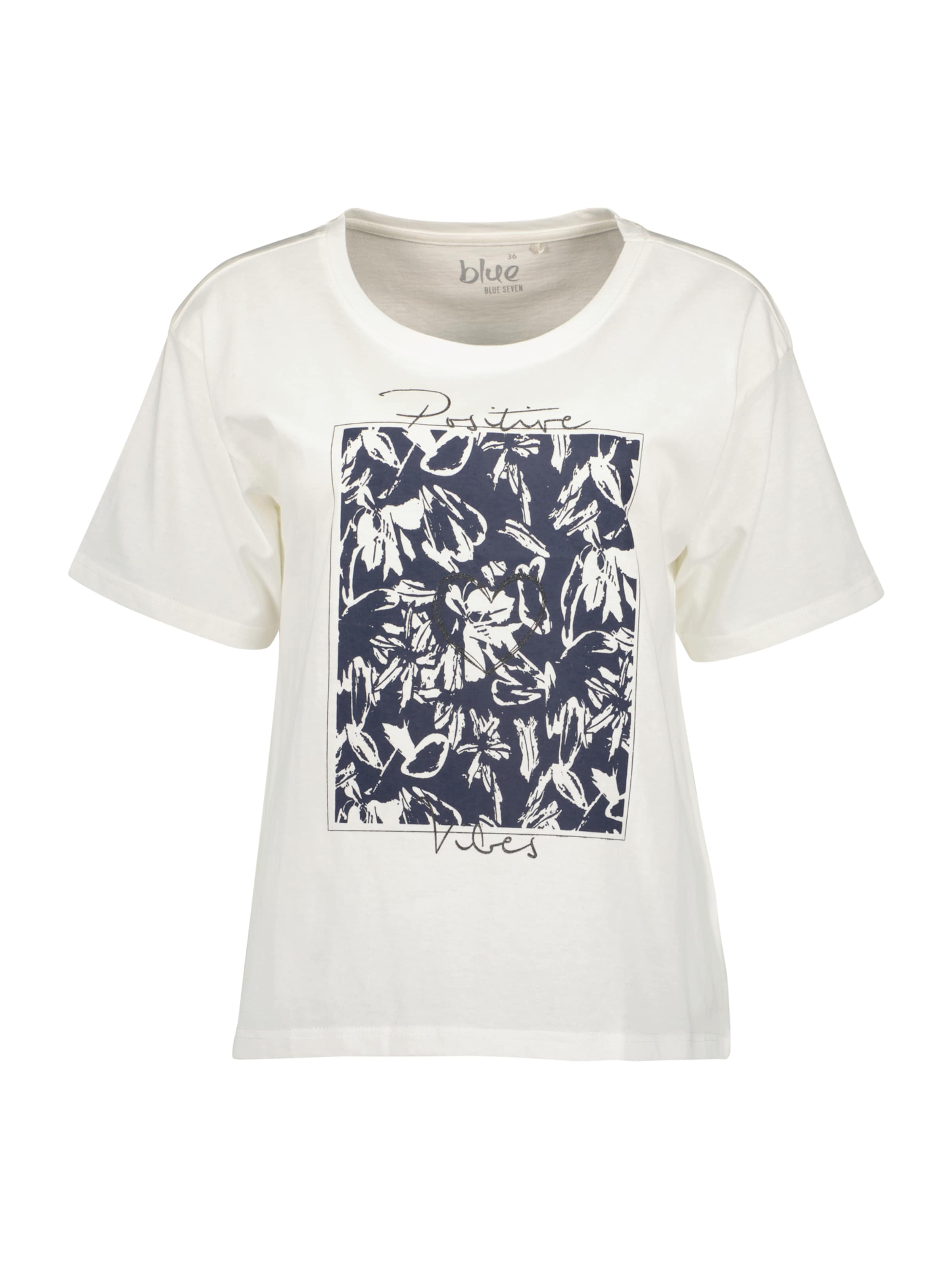 T-shirt BLUE SEVEN en blanc : devant