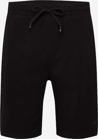 4F Обычный Спортивные штаны в Черный: спереди