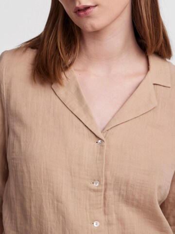 Camicia da donna 'Tina' di PIECES in marrone