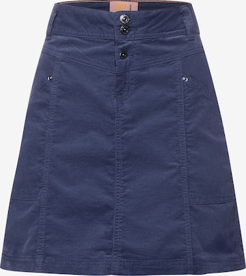 STREET ONE Rok in Blauw: voorkant